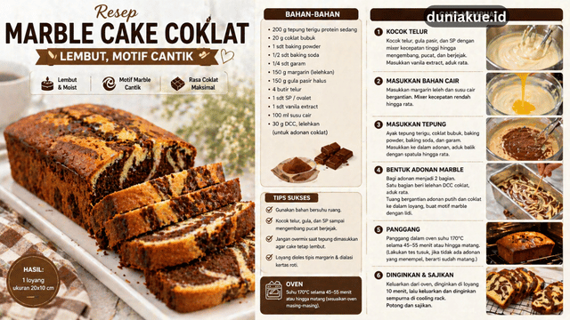 Kue Marble Cake Coklat